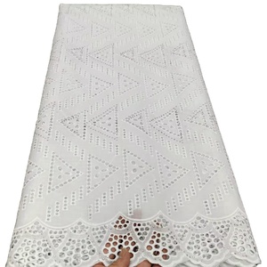 Wedding Dress <strong>White</strong> Dry Lace swiss <strong>Voile</strong> 100% Cotton Lafaya Lace African French Lace Fabric Women Clothing Kanuri Dressing - Product Image 1