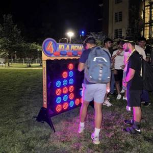 Boutons LED électroniques pour jeu de stratégie lumineux, jeu d'arcade LED 4 en ligne, machine d'arcade pour événements et locations de fêtes, équipement de terrain de jeux - Product Image 4