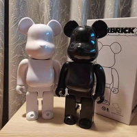 Ours en briques personnalisés à faire soi-même, 400% 28cm, 1000% 70cm, ours vierges pour créer votre propre Bearbrick