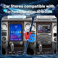 Écran tactile vertical de style Tesla Autoradio Android de 12.1 pouces avec navigation GPS Bluetooth WiFi pour Ford Expedition 2015-2018