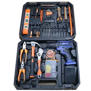 Household Repair Tool 115 Pcs Tool Kit Wrench Plier Power Drill Tool Sets