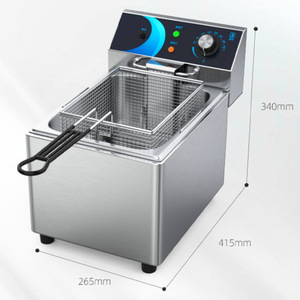 Friteuse électrique commerciale en acier inoxydable 10L entièrement automatique pour frites et beignets - Product Image 2