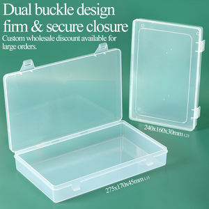 SUNSHING OEM ODM Transparent <b>Plastic</b> Storage <b>Box</b> for Craft Scrapbooking Quilt Projects Foldable Paper Container Empty Craft <b>Box</b> - Product Image 3