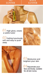 <span class=keywords><strong>Iluminador</strong></span> Líquido de Larga Duración, Resistente al Agua, para Rostro y Cuerpo, con Brillo y Efecto Bronceador, Marca Privada - Product Image 4