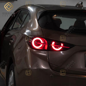 <span class=keywords><strong>Mazda</strong></span> <span class=keywords><strong>3</strong></span> Axela Hatchback <span class=keywords><strong>2014</strong></span>-2019 Luces traseras LED de señal dinámica Nueva condición 12V Accesorio automático inverso con freno rojo transparente - Product Image 3