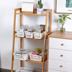 Storage <b>Basket</b> Rectangle <b>Plastic</b> With Handle For Desk Bathroom Organizing <b>Small</b> Medium Large Size - Product Image 2