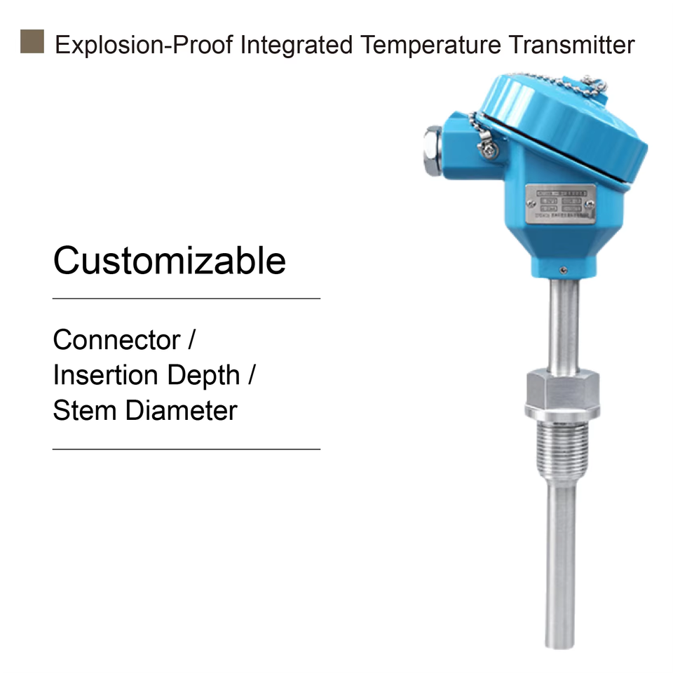 Explosion-proof PT100 Temperature Sensor Probe, Industrial RTD ...