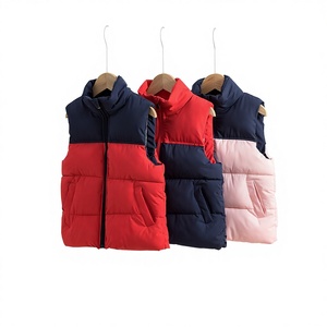 <span class=keywords><strong>Gilet</strong></span> en polyester pour enfants, automne-hiver, garçons, doublé, épais, chaud, color block, col roulé <span class=keywords><strong>zippé</strong></span>, imperméable, maternelle - Product Image 1