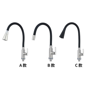 Austenite Single Handle Kitchen Faucet Flexible Rotating <b>Deck</b> Mounted Modern Style For Vegetable Washing Home Use - Product Image 4