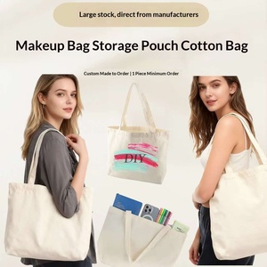Sac fourre-tout en toile vierge et personnalisable avec logo publicitaire, grande capacité, ouverture facile, pour le shopping, les trajets quotidiens et le travail - Product Image 4