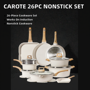 <span class=keywords><strong>Ensemble</strong></span> de casseroles et poêles CAROTE, revêtement antiadhésif multicouche, <span class=keywords><strong>ensemble</strong></span> de cuisine à <span class=keywords><strong>induction</strong></span>, 26 pièces avec poêles, casseroles et grill - Product Image 2