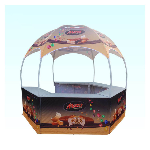 Compact Kiosk Canopy for Trade Shows & Promotions - Windproof