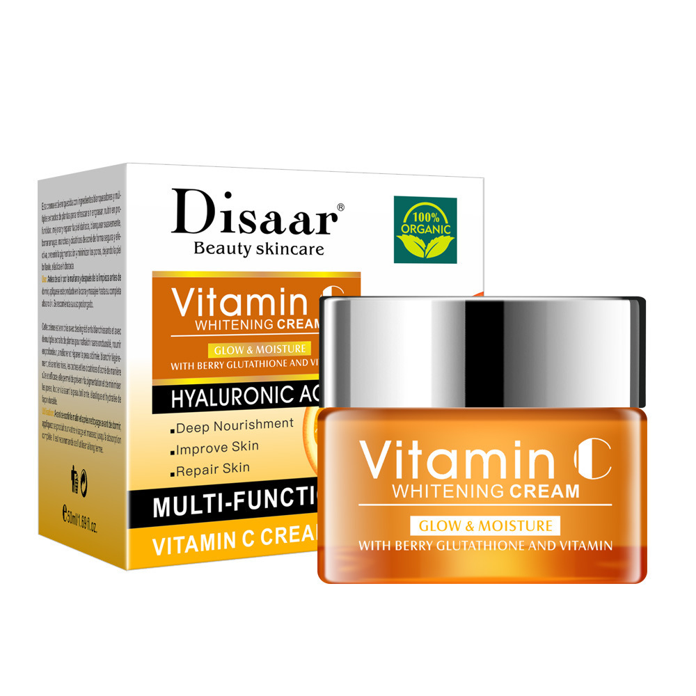 Crème visage éclaircissante à la vitamine C