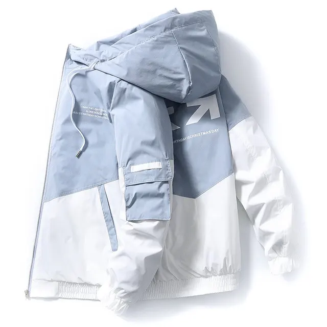 Fashion Streetwear Sport Man 100% Polyester Windjack Nylon Waterdichte Bomber Jacket