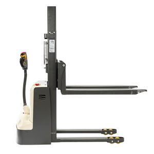 Apilador eléctrico de elevación de alto 4,5 metros totalmente eléctrico <span class=keywords><strong>Straddle</strong></span> Pallet Walkie <span class=keywords><strong>Stacker</strong></span> Adj Fo Walkie <span class=keywords><strong>Electric</strong></span> Forks Over <span class=keywords><strong>Stacker</strong></span> - Product Image 2