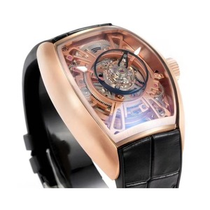 Limited edition rose gold case skeletonized tourbillon design diver power Reserve Men's <b>automatic</b> mechanical sports Watch 26 - Product Image 5