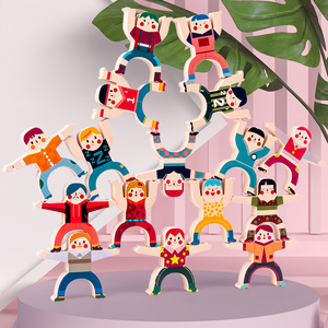 16-Piece Stacked High <strong>Wooden</strong> Stacking Block Set <strong>for</strong> Kids and Adults Aged 3 4 5 <strong>6</strong> Years <strong>Old</strong> Educational <strong>Toy</strong> - Product Image 3