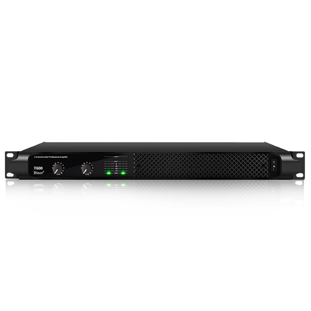 New T600 Professional 1U 750W*2 Powerful Power Digital Pure Post-amplifier 2 Channel High Power Amplifier Professional