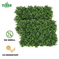 Tizen – décoration en gros, clôture d'aménagement paysager, fausse feuille, toile de fond, murs de plantes artificielles, mur d'herbe verte