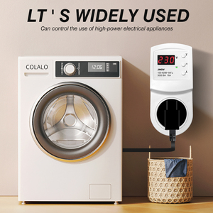 Prise de protection réglable 16A 3000W avec affichage LED pour réfrigérateur, lave-linge et autres appareils électroménagers, protection contre les surtensions et les sous-tensions, prise US, certifiée CE - Product Image 5