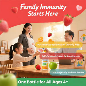 Tabletas de suplemento de apoyo inmunológico de vitamina C masticables con sabor a fresa para niños, adultos y mujeres embarazadas OEM ODM disponible - Product Image 3