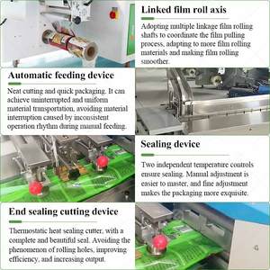 Machine d'emballage multi-flux pour pain, emballage plastique, oreiller, en-cas soufflé, biscuits, légumes, pour la crème glacée - Product Image 3