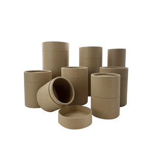 Custom Printed Logo Gift Packaging Portable Cylinder Food Grade Paper Tea Tin Box