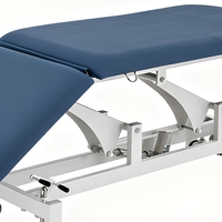 Table de soin esthétique moderne pliable électrique, lit de massage de spa avec hauteur réglable, 2 sections et revêtement haut de gamme