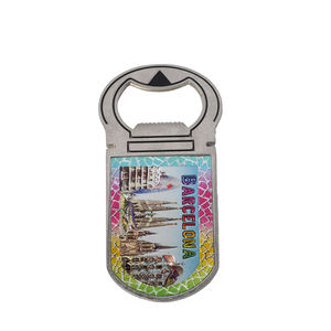 Imán de nevera OEM Barcelona, abridor de latas, recuerdos turísticos de Pisa, Grecia, diseños personalizados de Papúa Nueva Guinea - Product Image 2