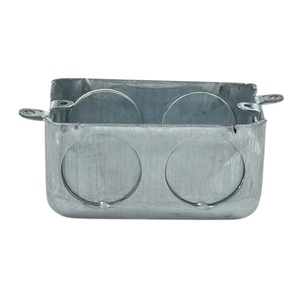 Caja de Conexiones Eléctrica de Acero Galvanizado de Una Sola Salida, con Orificios de 1 Pulgada, Profundidad de 2 Pulgadas, Anticorrosión, para Salida de Metal Profunda - Product Image 3