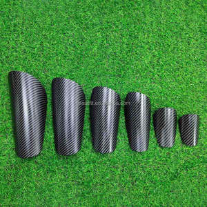 Espinilleras de Fútbol con Aspecto de Fibra de Carbono Premium con Acolchado de EVA Cómodo, Protección de Alto Impacto para Jugadores de Fútbol, <span class=keywords><strong>Canilleras</strong></span> - Product Image 5