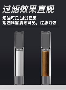 Filtro desechable para boquillas de cigarrillos delgadas, tipo desechable, con filtro de algodón desechable para cigarrillos - Product Image 3