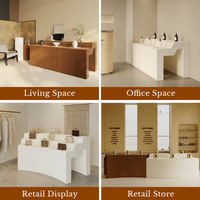Présentoir de bureau multi-niveaux Spazepaper, présentoir flexible et pliable pour l'affichage en magasin