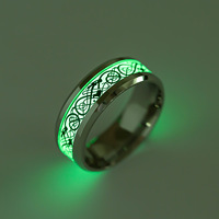 Bague tendance en acier inoxydable pour homme, motif dragon, anti-décoloration, durable, confortable, pour usage quotidien, bijou de doigt élégant pour les fêtes YYMB-106