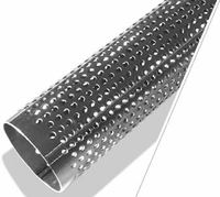 Cylindre filtrant perforé haute précision en acier inoxydable 304 316L pour tubes de liquide, tubes perforés et tubes en métal déployé