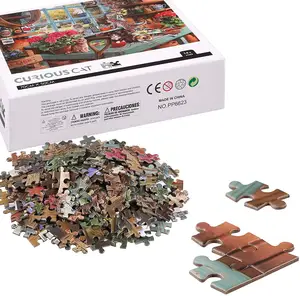 Dropshipping Groothandel Puzzel Games Gepersonaliseerde Custom Papier 500 Stuks Legpuzzels