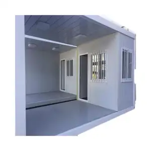 Maison de conteneur pliante solide et robuste Maison de conteneur de confinement simple pliante mobile avec salle de bain