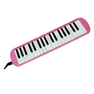 Melodica Aiersi <span class=keywords><strong>Rosa</strong></span> a 37 Tasti Stile Pianoforte, Strumento Musicale a Fisarmonica con Custodia Rigida e Bocchino - Product Image 4