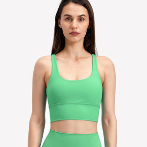 Soutien-gorge de sport minimaliste 24 couleurs, nouvelle collection, haute performance, coupe ajustée, respirant et léger pour femmes, idéal pour le fitness et le <span class=keywords><strong>yoga</strong></span> - Product Image 4