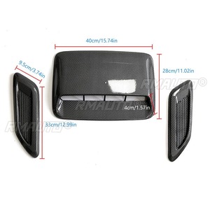 For Universal <b>Car</b> Air Vent Trim Engine Guard Skid Plate <b>Decorative</b> Body Kit Protection Plate Skid Plate Modification Part - Product Image 5