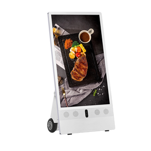 32/43/55 inch xách tay Áp phích kỹ thuật số, pin Powered, tầng gắn biển báo hiển thị, siêu mỏng và di chuyển LCD kiosk - Product Image 1