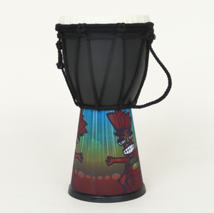 Tambor de mano de 4 pulgadas al por mayor nuevo instrumento de percusión de tótem africano de dibujos animados para niños Tambor Africano - Product Image 2