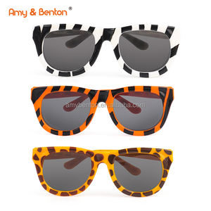 ジャングルアニマルサングラスグラスキッズサングラスパーティーの好意ワイルドガールボーイアイウェアタイガーゼブラチーターグラス誕生日パーティー用 - Product Image 5