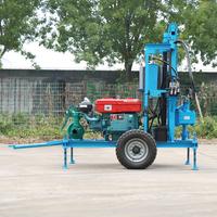 Machine de forage hydraulique pour roche dure, plateformes mobiles, petit prix, diesel, machine de forage d'eau domestique portable