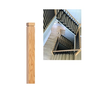 Barandilla de Madera de Roble Premium, <span class=keywords><strong>Estilo</strong></span> Rústico, Decorativa, <span class=keywords><strong>Estilo</strong></span> Granja, Postmoderna, Barandilla para Escaleras, Poste de Barandilla - Product Image 3