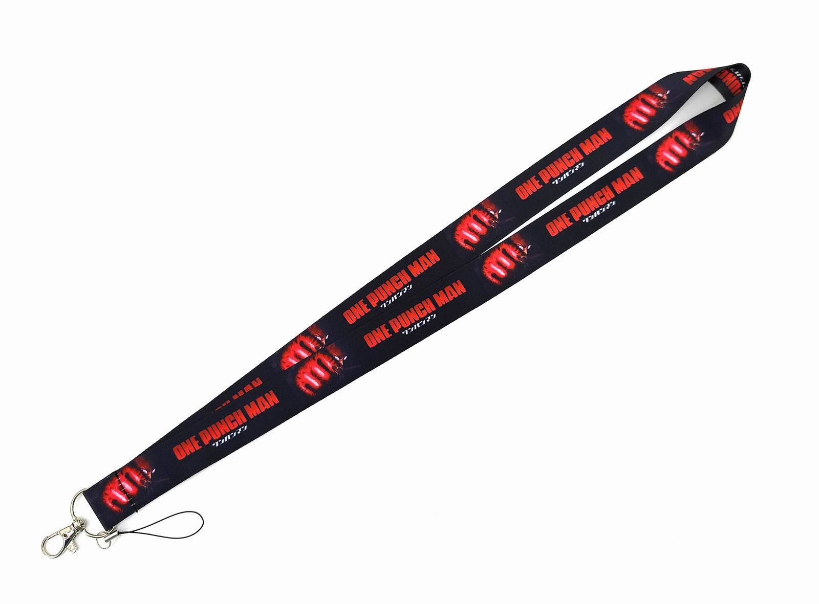 Promotional Gift Wholesale Cool Cartoon PUNCH-MAN Lanyards Printing Card Holder Phone Neck Strap Custom Logo Stain Lanyard Image 4