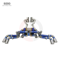 Système d'échappement complet en titane SDO avec collecteurs, catalyseur 200 cellules, downpipe et catback bleu brûlé pour Ferrari 360 F360 3.6L 2001-2005