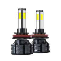 Ampoule de phare de voiture led, COB à haute luminosité, r380, 4 côtés, K9 880 9005 9006 9012 H1 H3 H7 H11