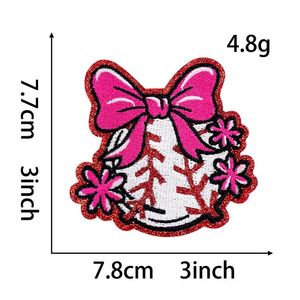 Patch thermocollant brodé de sequins, motif Gant de baseball et MAMA Sport, pour la décoration de vêtements, chapeaux et sacs - Product Image 5
