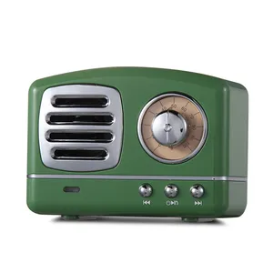 Toptan bluetooh hoparlör fm radyo-Vintage küçük multimedya Mini Retro Fm radyo ile hoparlör Bluetooth